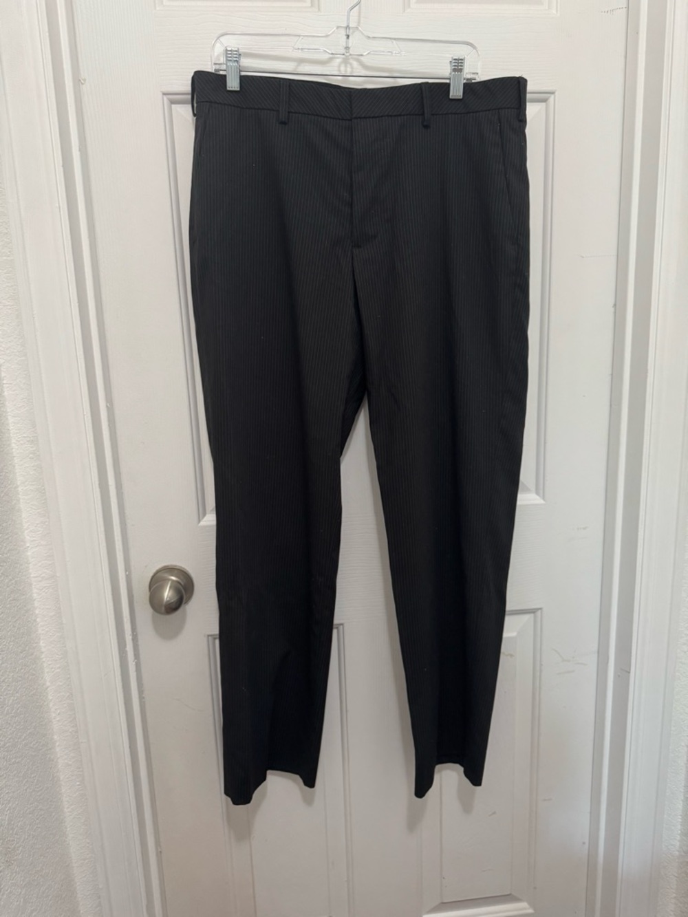 Van Heusen Black Pinstripe Dress Pants 34x30